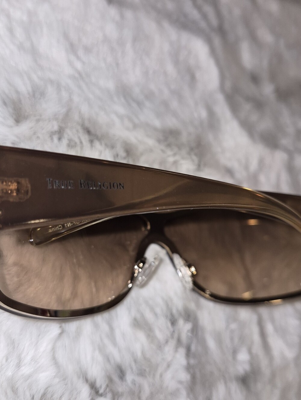 True Religion Women's Rectangular Sunglasses - Brown Gradient - Picture 5 of 8